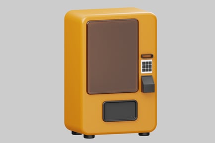 Distributeur automatique élégant avec bouton frontal