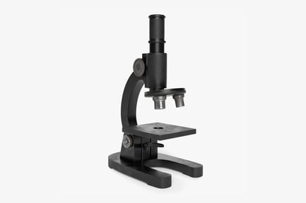 Preview: Vintage Black Microscope - Medical Lab Equipment