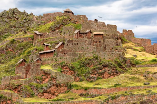 Preview: South America. The ancient incas village Picas in Andes. Peru