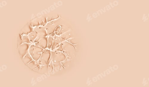 Preview: texture gel serum on beige background