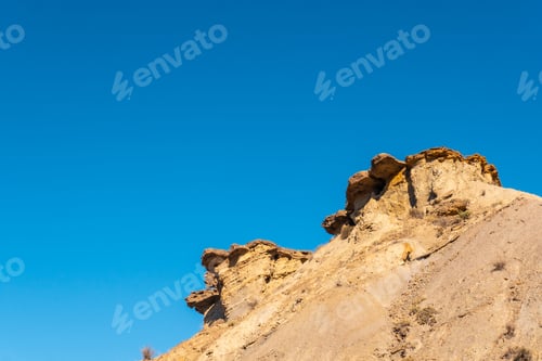 Preview: Travertino waterfall and Rambla de Otero in the desert of Tabernas, Almería province