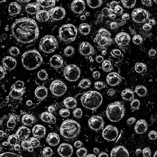 Preview: Beautiful Close-up on air bubbles stuck in frozen water