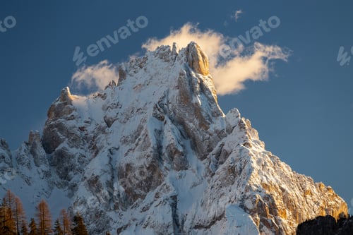 Preview: Beautiful scenic view of the Mountains of Pale di San Martino in Italy