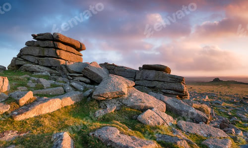 Preview: Sunset over Staple Tor