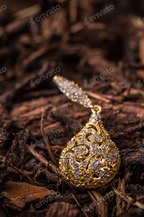 Preview: Pendant with rihnestone