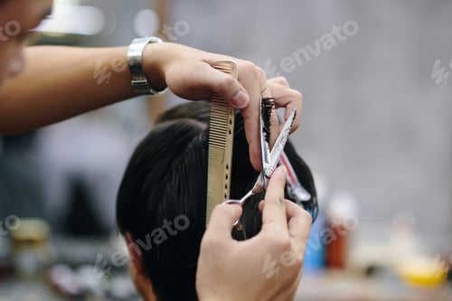 Preview: Barber Cutting Hair Back