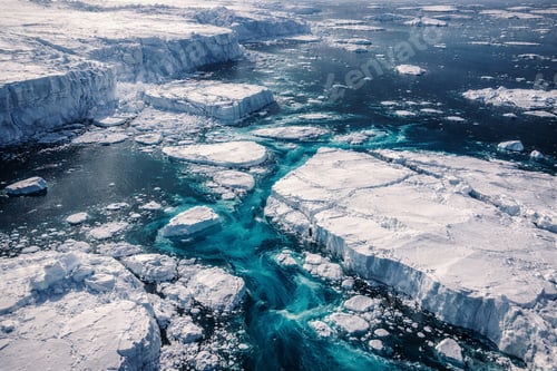 Preview: Melting Arctic Ice and Glaciers Climate Change Environmental Crisis Concept