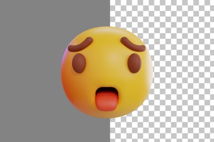Preview: Shocked Emoji 3D Icon