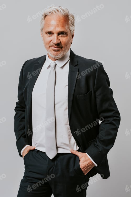 Preview: Confident businessman portrait in a studio