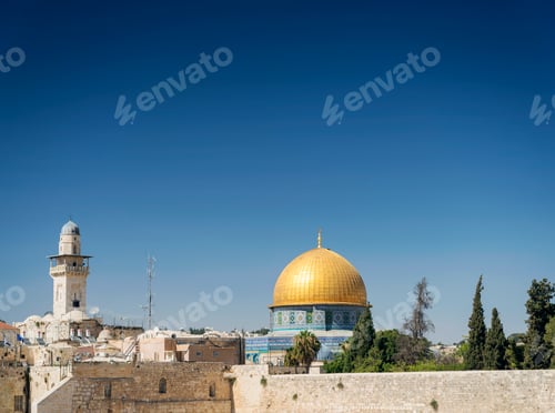 Preview: al aqsa mosque landmark in old town of jesuralem israel
