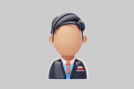 Preview: Cartoon investor business avatar figure