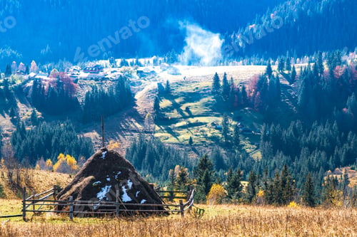 Preview: Wonderful nature of the Carpathians depicted in the hills, forests, meadows and extraordinary sky