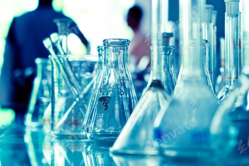 Preview: close up of Laboratory glassware