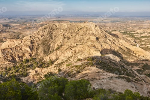 Preview: Picturesque badlands in Los Monegros. Viewpointl Jubierre. Huesca, Spain