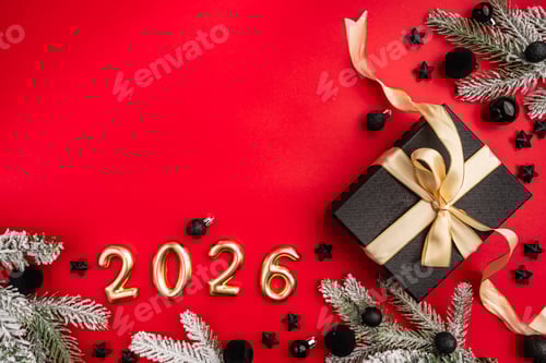 Visualização: Natal e Feliz Novo plano de fundo