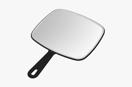 Preview: Modern Handheld Vanity Mirror