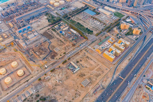 Preview: Dubai Downtown skyline, United Arab Emirates or UAE. Urban city.