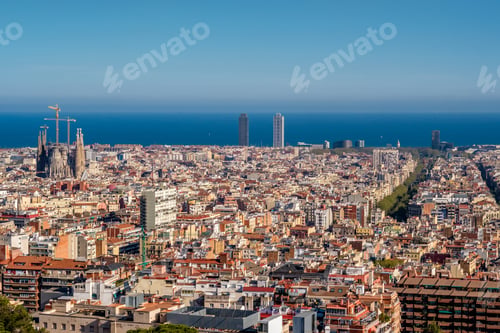 Preview: Barcelona cityscape overlook