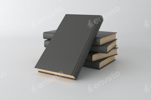 Preview: book, mockup, cover, textbook, realistic