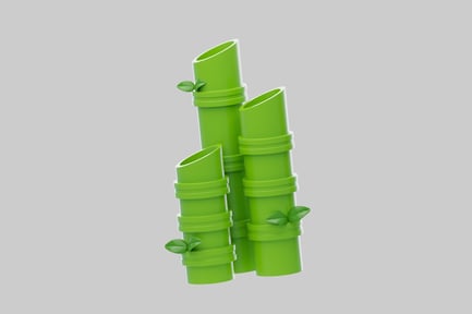 Preview: Green bamboo stalks for business