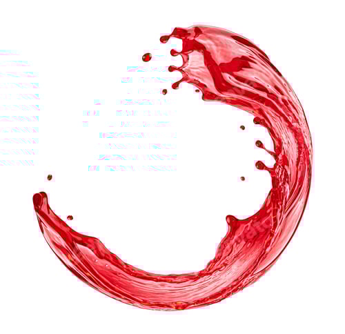 Preview: Circle berry juice splash isolated on white background