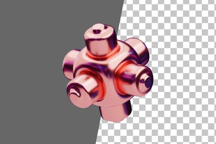 Preview: Chromatic Abstract Copper Knob Core 3D Icon