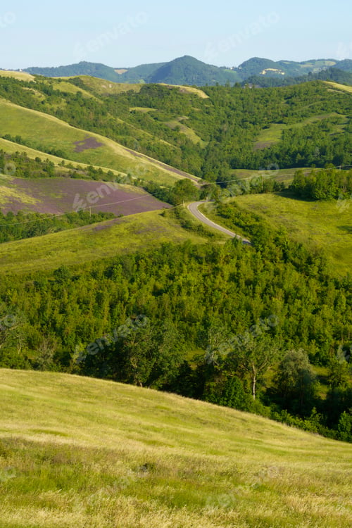 Preview: Rural landscape on the hills near Bologna, Emilia-Romagna.