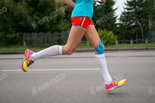 Preview: female athletes runnnig marathon