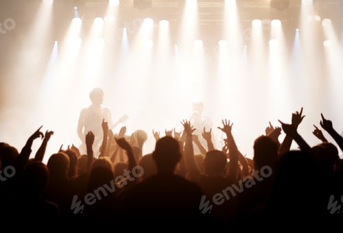 Preview: Live music is the only music. Shot of fans enjoying a rock show.