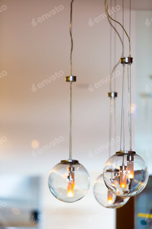 Preview: Modern style light bulbs with clear background