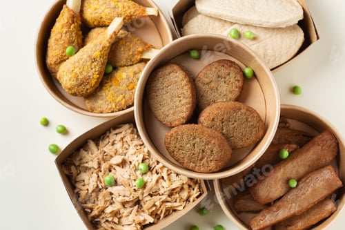 Preview: Variety of plant based meat, food to reduce carbon footprint