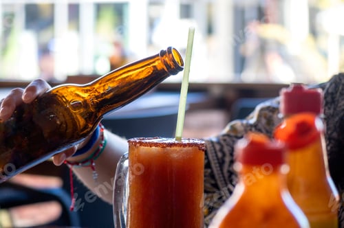 Preview: Mexican Michelada with dark beer