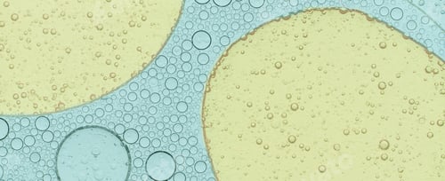 Preview: Macro microscope green bubble texture, Close-up Green bubbles and drops oil background