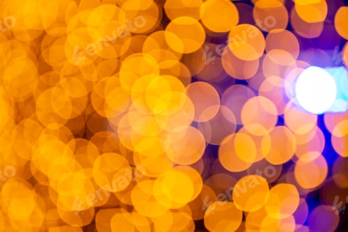 Preview: Abstract circular bokeh background of Christmaslight. bokeh from garlands. background for screensave