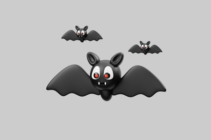 Preview: Cute cartoon bat family