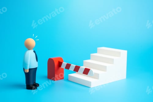 Preview: A barrier blocks the office worker's path to advancement. They lack the skills