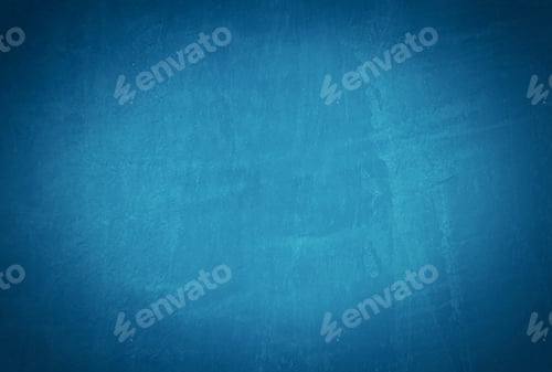 Preview: Vintage grunge blue concrete texture wall background with vignette.