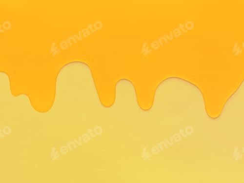 Preview: Pouring honey on a yellow background.
