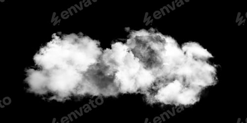 Preview: white clouds on black background
