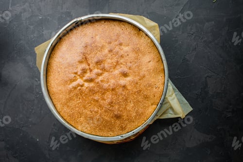 Preview: Raw Dough Mix Ingredients (Eggs, Flour And Others). Food Background. Copy Space