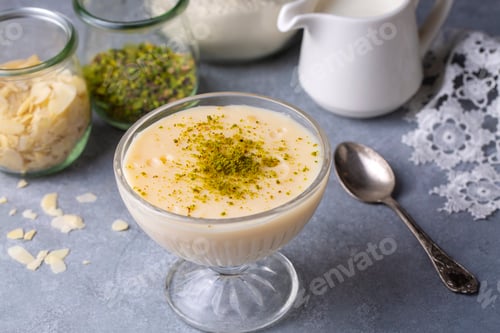 Preview: Traditional delicious Turkish Desserts; Keskul - Pudding