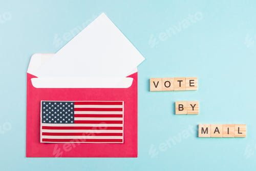 Preview: Election Day in the United States, mail voting concept.