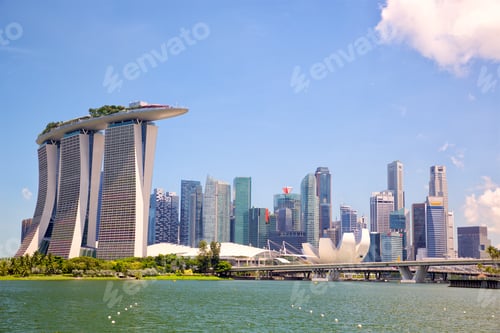 Preview: Singapore city skyline