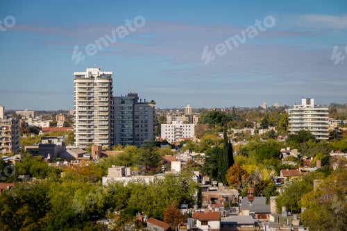 Preview: Aerial view of Mendoza City - Mendoza, Argentina