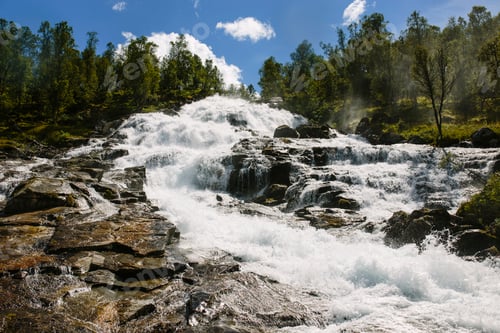 Preview: Rapid mountain Waterfall