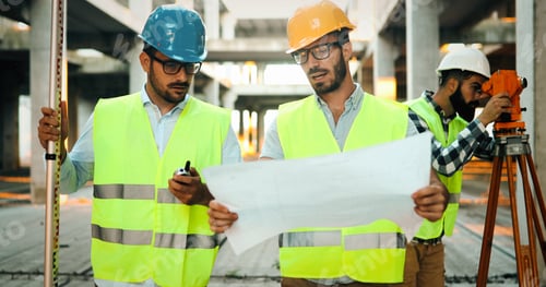 Preview: Architecture engineering teamwork meeting at workplace