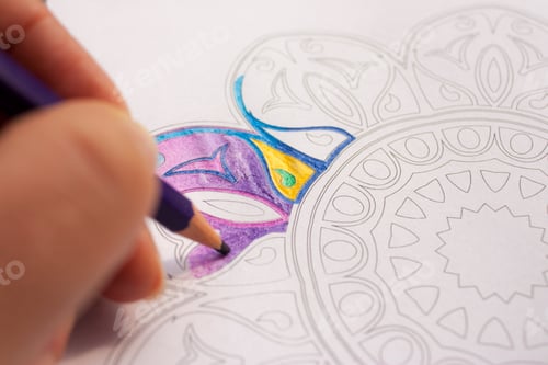 Preview: Coloring mandala
