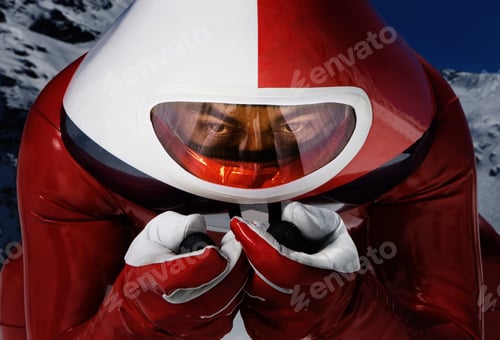 Preview: Speed skier direct to camera