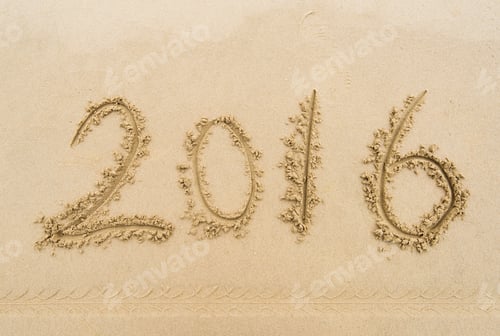 Preview: 2016 Written In Sand, On Tropical Beach