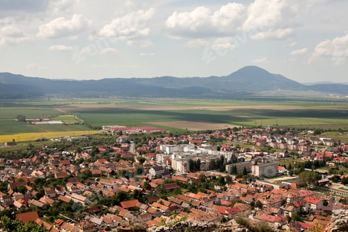 Preview: Beautiful mountain city in the spring